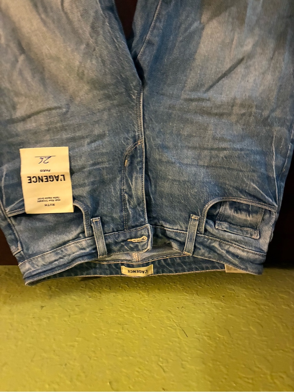 L'AGENCE women Washed Blue Relaxed Jeans